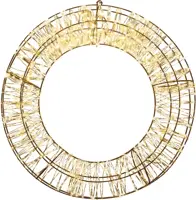 Anna's Collection LED krans metaal flash 1800 lampjes 58 x 12cm classic warm - afbeelding 1