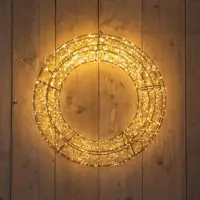 Anna's Collection LED krans metaal flash 1800 lampjes 58 x 12cm classic warm - afbeelding 2