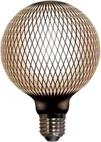 Anna's Collection LED lamp raster E27 zwart Ø 12,5 x 17cm - afbeelding 1