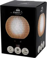 Anna's Collection LED lamp raster E27 zwart Ø 12,5 x 17cm - afbeelding 2