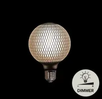 Anna's Collection LED lamp raster E27 zwart Ø 12,5 x 17cm - afbeelding 3