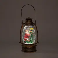 Anna's Collection LED lantaarn kerstman 14,5 x 24cm - afbeelding 4