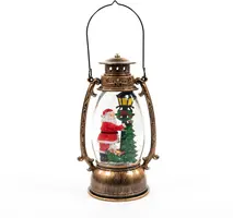 Anna's Collection LED lantaarn kerstman 14,5 x 24cm - afbeelding 3