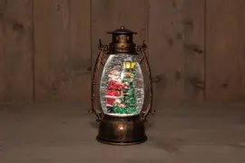 Anna's Collection LED lantaarn kerstman 14,5 x 24cm - afbeelding 1