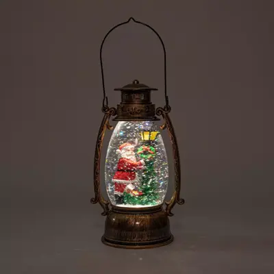 Anna's Collection LED lantaarn kerstman 14,5 x 24cm - afbeelding 3