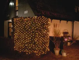 Anna's Collection LED netverlichting 180 lampjes 150 x 130cm, warm wit - afbeelding 2