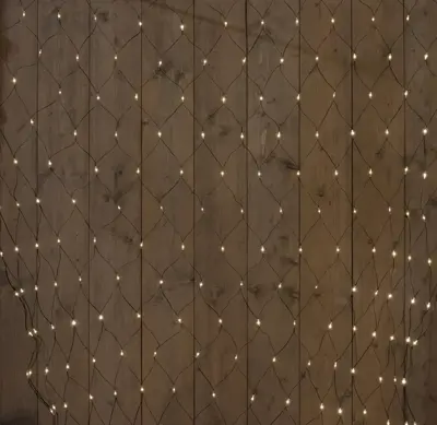 Anna's Collection LED netverlichting 240 lampjes 200 x 200cm, warm wit - afbeelding 1
