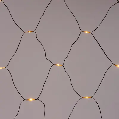 Anna's Collection LED netverlichting 480 lampjes 2 x 4m zwart draad, classic warm - afbeelding 3