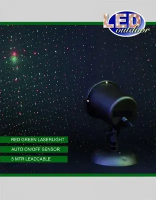 Anna's Collection LED outdoor laser light projector groene en rode puntjes - afbeelding 1