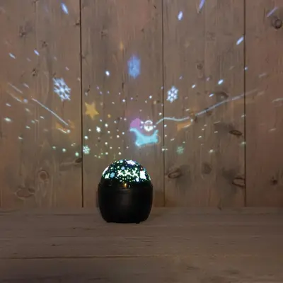 Anna's Collection LED projector kerstfiguren Ø 11,5 x 13cm, warm wit - afbeelding 1