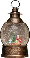 Anna's Collection LED sneeuwbol lantaarn 27 x 16cm, warm wit - afbeelding 1