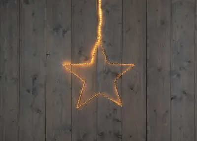 Anna's Collection LED ster 300 lampjes zwart Ø 56cm, classic warm - afbeelding 2