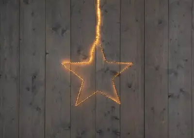 Anna's Collection LED ster 300 lampjes zwart Ø 56cm, classic warm - afbeelding 2