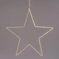 Anna's Collection LED ster metaal 200 lampjes wit Ø 37cm warm wit - afbeelding 1