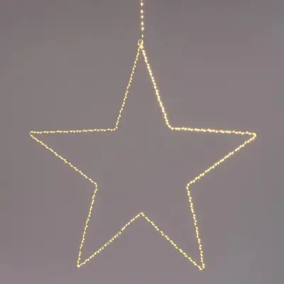 Anna's Collection LED ster metaal 300 lampjes wit Ø 56cm, warm wit - afbeelding 1
