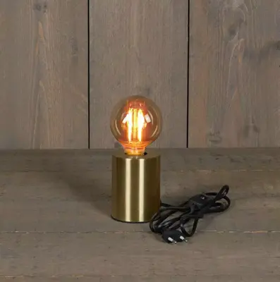 Anna's Collection LED tafellamp E27 goud Ø 7,5 x 10cm