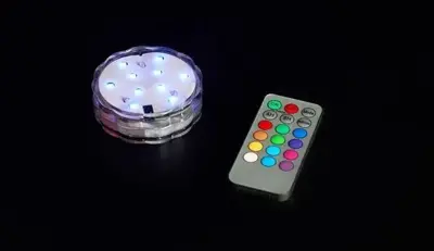 Anna's Collection LED theelicht jumbo 10 lampjes 7 x 2,5cm, kleurveranderend - afbeelding 3