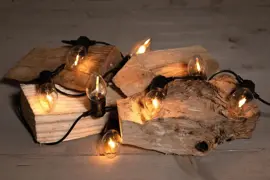 Anna's Collection LED vlamverlichting met vlameffect 10 lampjes 3m - afbeelding 2