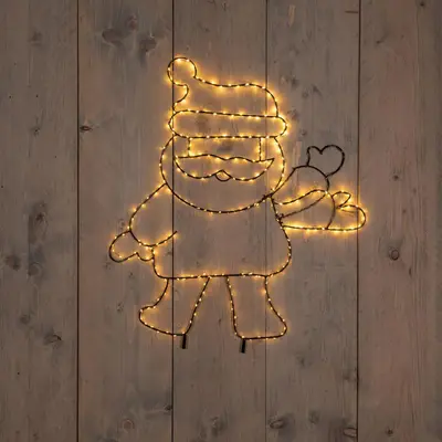 Anna's Collection LED zwaaiende kerstman 300 lampjes 60 x 50cm, classic warm - afbeelding 1
