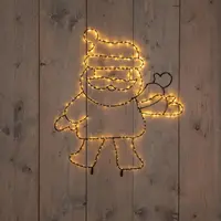 Anna's Collection LED zwaaiende kerstman 300 lampjes 60 x 50cm, classic warm - afbeelding 1