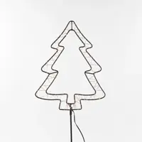 Anna's Collection LED zwarte boom op steker 40 lampjes classic warm - afbeelding 1