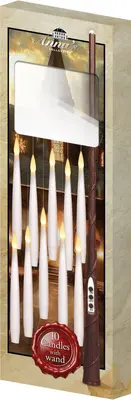 Anna's Collection LED zwevende kaars 3d flame 15 cm wit 10 stuks - afbeelding 1