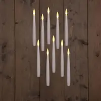 Anna's Collection LED zwevende kaars 3d flame 15 cm wit 10 stuks - afbeelding 1
