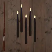 Anna's Collection LED zwevende kaars 3d flame druip 28.5 cm wit 5 stuks