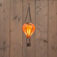 Anna's collection luchtballon solar met vlameffect 12led 36x11cm geel/oranje kopen?