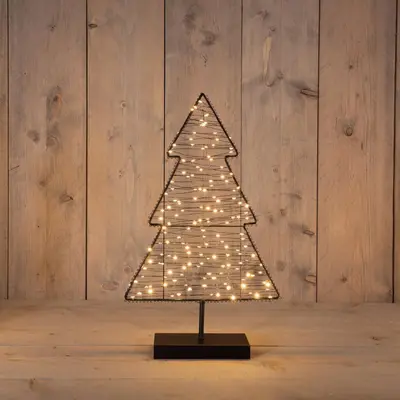 Anna's Collection Metalen Boom op Voet 160 LED 30,5 x 50 cm classic warm - afbeelding 1