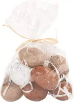 Anna's Collection paasdecoratie ei 6cm multi 9 stuks - afbeelding 2