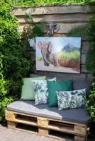 Anna's Collection Palletkussen 120x40 cm antraciet - afbeelding 2