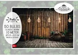 Anna's Collection partylights 50 LED 10 meter 2.5cm classic - afbeelding 1