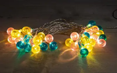 Anna's Collection partylights 50 LED 10m 2.5cm meerkleurig - afbeelding 3