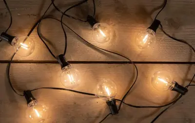 Anna's Collection Partylights helder 10 lampjes, 5 m, op batterijen - afbeelding 3