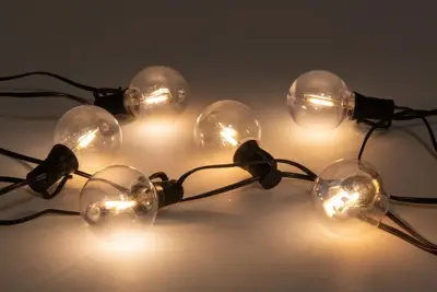 Anna's Collection Partylights helder 10 lampjes, 5 m, op batterijen - afbeelding 2