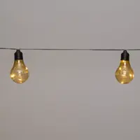 Anna's Collection Solar 10 partylights 50 led 4.5 meter/1.5 meter aanloopsnoer zwart met steker en clip - afbeelding 2