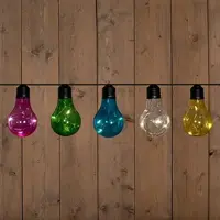 Anna's Collection Solar 10 partylights multi 50l - Multicolor - afbeelding 1