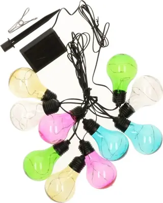 Anna's Collection Solar 10 partylights multi 50l - Multicolor - afbeelding 4