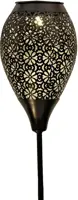 Anna's Collection Solar fakkel metaal mat zwart x 78 cm, Zwart - afbeelding 1