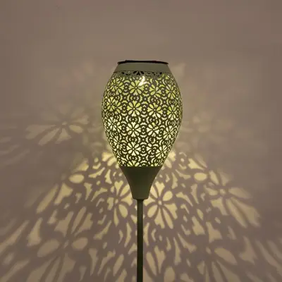 Anna's Collection Solar fakkel metaal sage groen x 78 cm - afbeelding 3