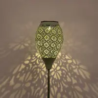 Anna's Collection Solar fakkel metaal sage groen x 78 cm - afbeelding 3