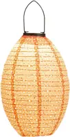 Anna's Collection Solar lampion 22 x 32 cm koraal - afbeelding 1