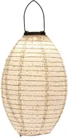 Anna's Collection Solar lampion 22 x 32 cm wit - afbeelding 1