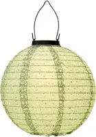 Anna's Collection Solar lampion 25cm sage groen - afbeelding 1