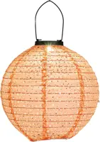 Anna's Collection Solar lampion d25cm koraal - Roze - afbeelding 1