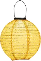 Anna's Collection Solar lampion d25cm okergeel - afbeelding 1