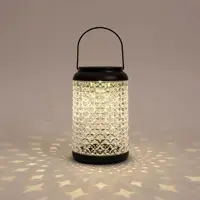 Anna's Collection Solar lantaarn transparant 20 x 12,5 cm - afbeelding 2