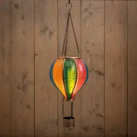 Anna's Collection solar luchtballon – 24 LED, 20 x 62 cm, multicolor