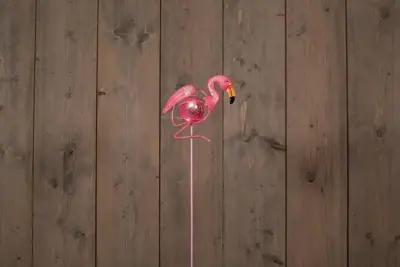 Anna's Collection Solar steker flamingo 60,5 cm x 16 cm x 6 cm - Roze